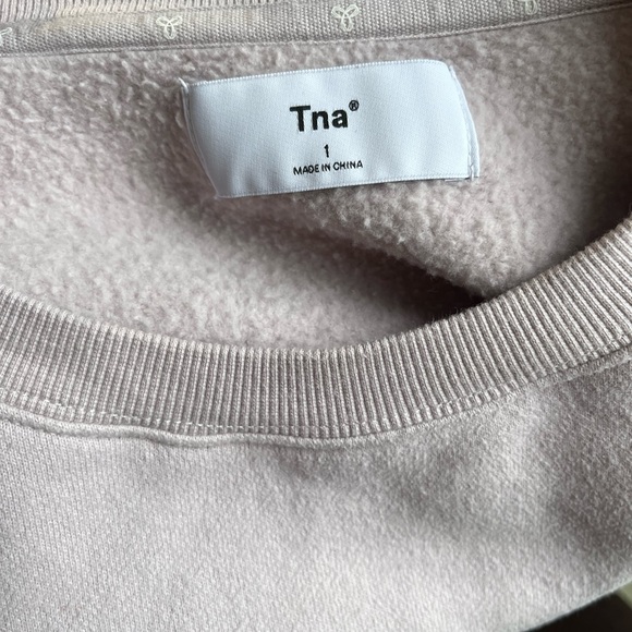 Aritzia cozy fleece boyfriend crewneco - Picture 2 of 2